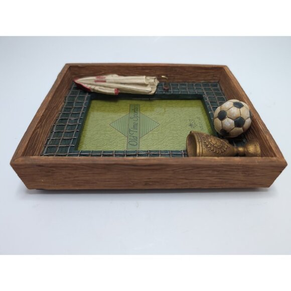 Russ Old Time Sports Soccer 3.5" x 5" Picture Box Frame Vintage - Picture 8 of 16